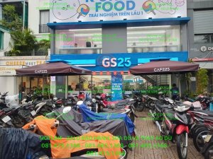 Dự Án Hơn 500 Dù Lệch Tâm Vuông 3x3m Và 2,5x2,5m Cho Chuỗi Cửa Hàng GS25 Tại TP.HCM Và Các Tỉnh Phía Nam